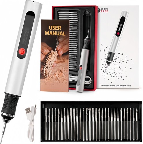 Rechargable engraving pen kit - engraving,
